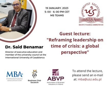 Online guest lecture: Reframing leadership on time of crisis: a global perspective
