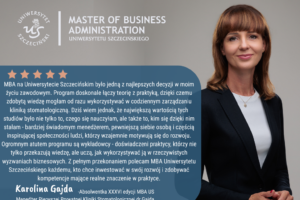 Karolina Gajda - Opinia MBA US Karolina Gajda - Opinia MBA US