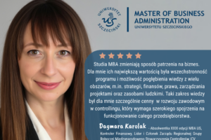 Opinia MBA - Dagmara Karolak Opinia MBA - Dagmara Karolak